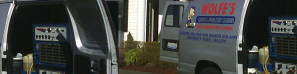 Wolfe's Carpet & Upholstery Cleaning Vans in Tacoma, WA